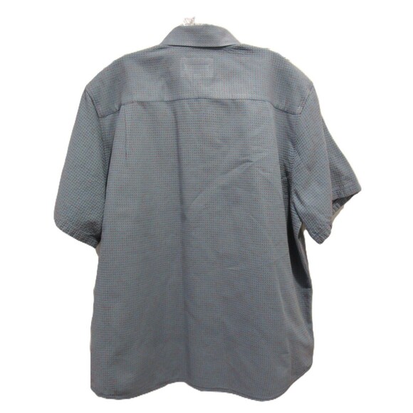 32 Bar Blues Shirt Mens XL Blue Orange Polka Dot Short Sleeve Button Up Casual - Picture 4 of 10